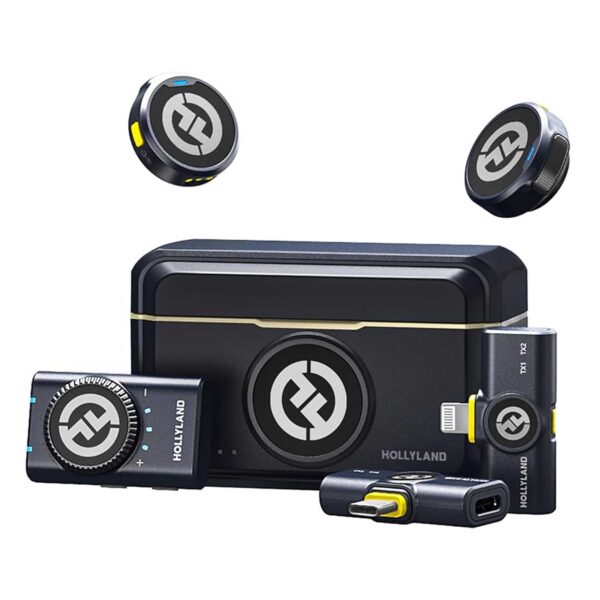 میکروفون یقه ای بی سیم هالی لند مدل LARK M2 COMBO