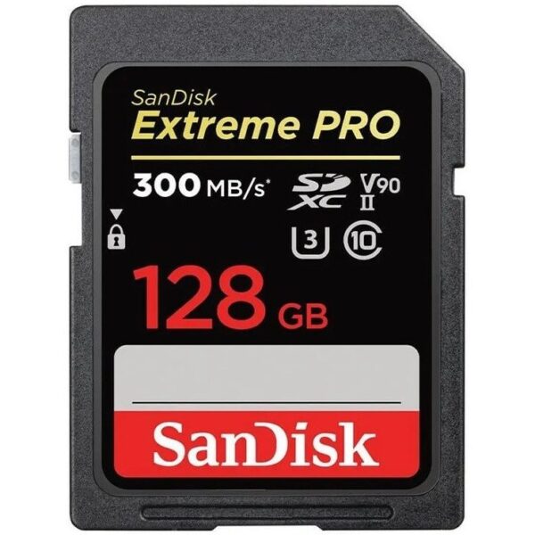 کارت حافظه سن دیسک SanDisk 128GB Extreme PRO UHS-II SDXC 300MBS 2000X